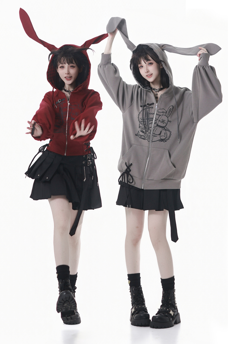 Rabbit Hoodie + Skirt