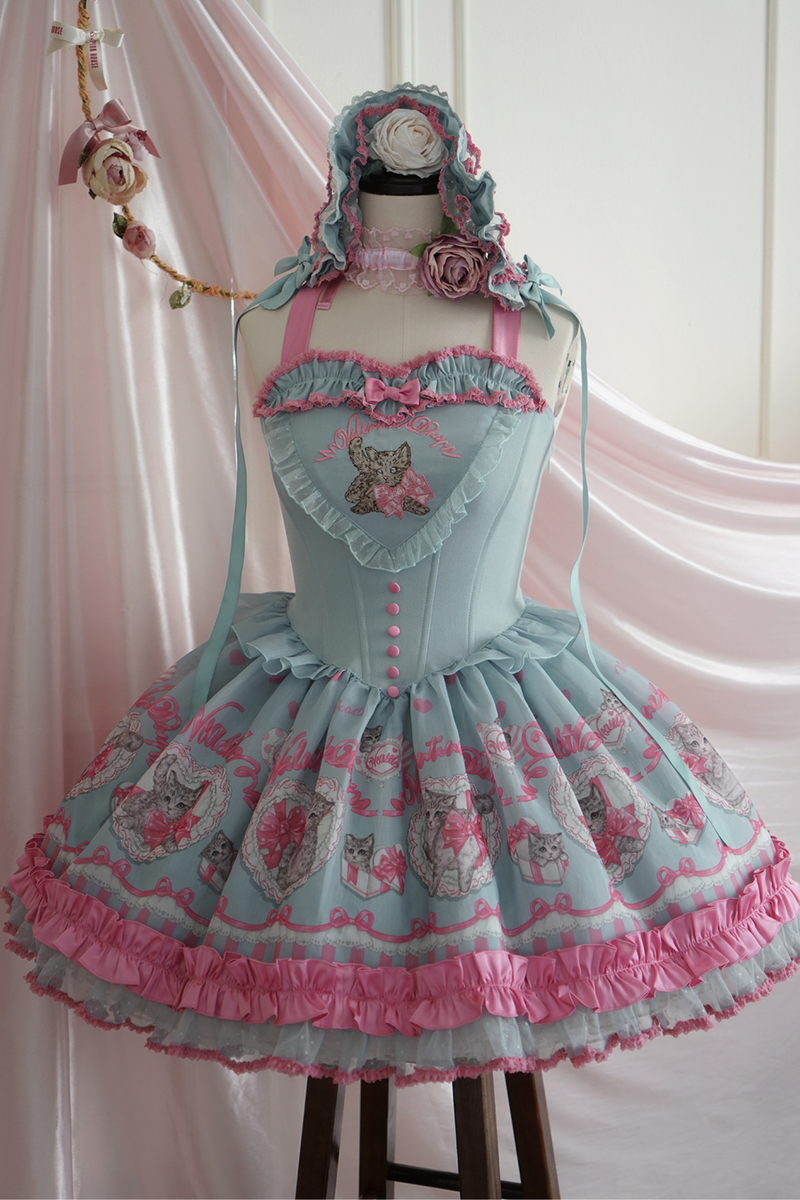 Sweet Girly Cat Jsk + Dress