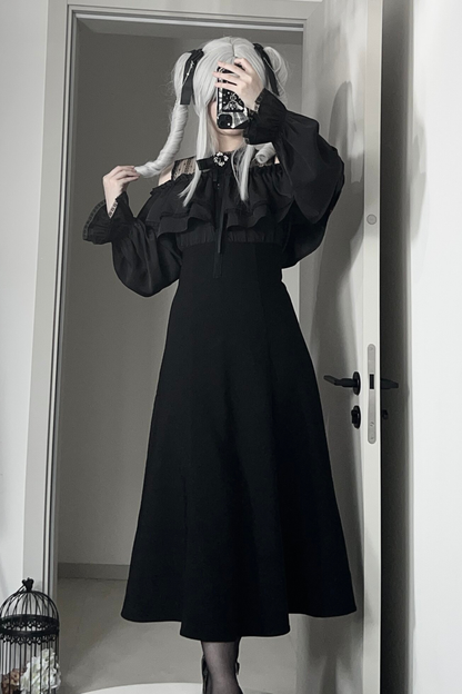 Mysterious Dark Long Dress