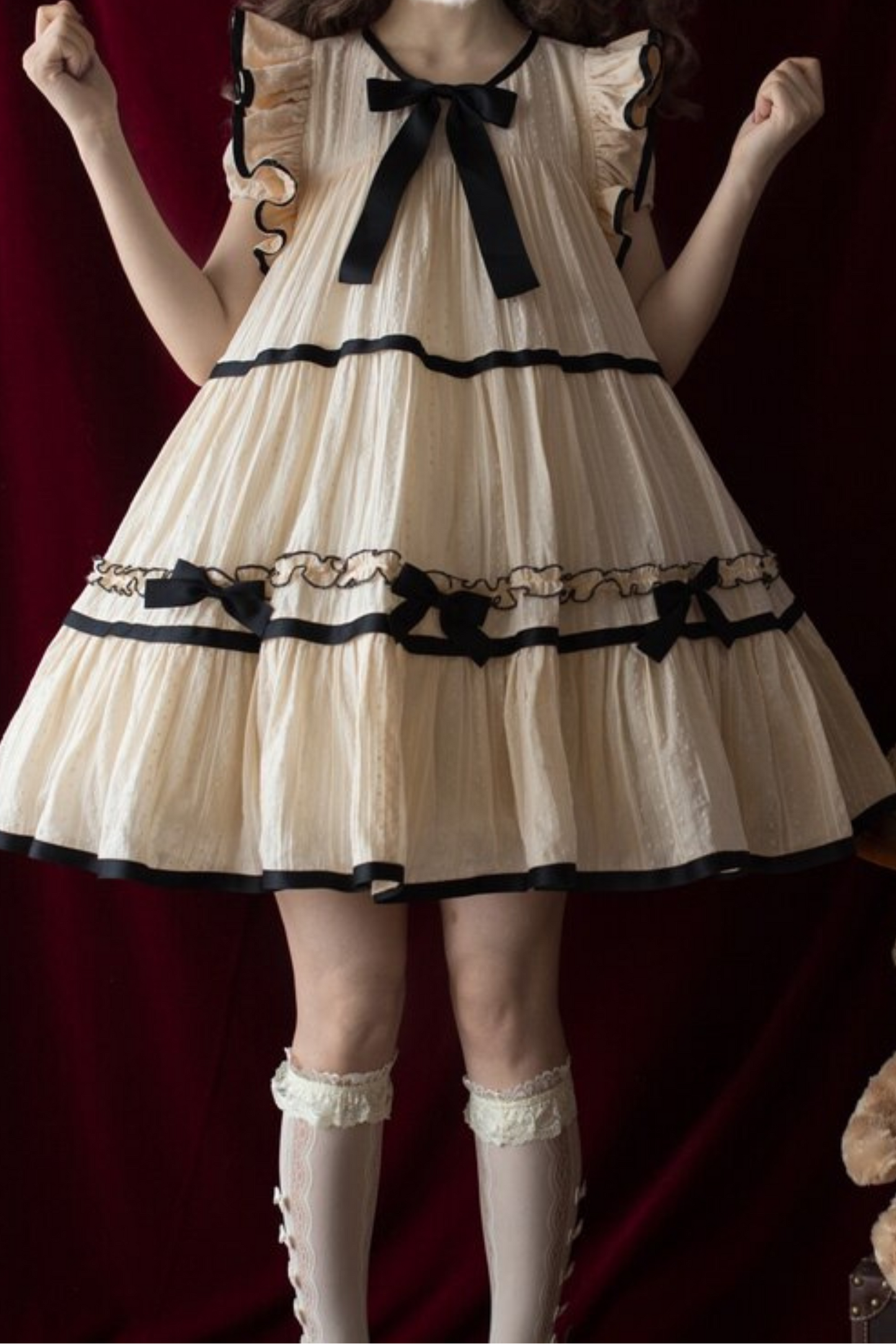 Milk Jacquard Lolita Dress