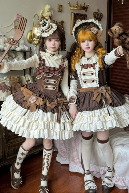 Hazel Doll Lolita Dress + Jumper Skirt + Bonnet + Hat + Necklace