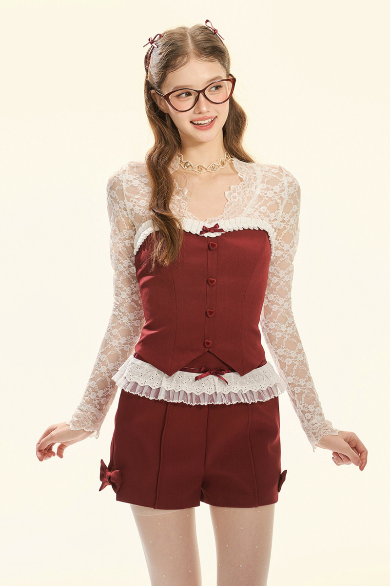 Exquisite Lace Tube Top Set