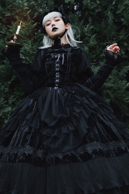 Gothic Doll Lolita Dress + Short Jacket