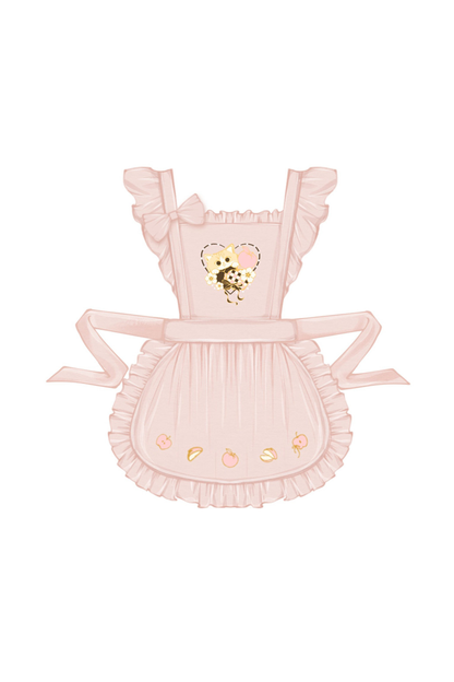 Chinese-style Sweet Circus Apron + Top + Skirt + Clip