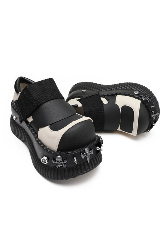 Metal Dark Platform Shoes