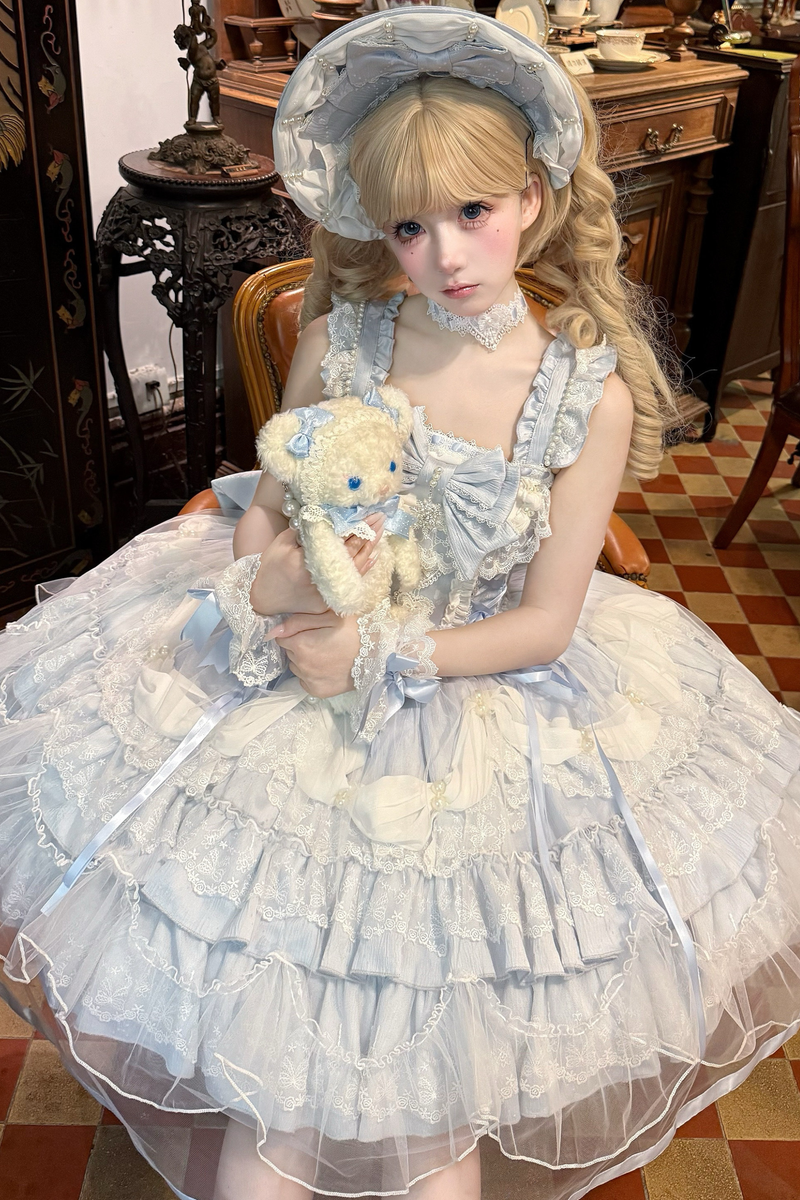 Sweet Ruffle Tiered Lolita Dress