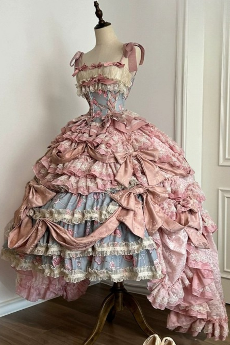 Jewel Rose Flower Marriage Lolita Set