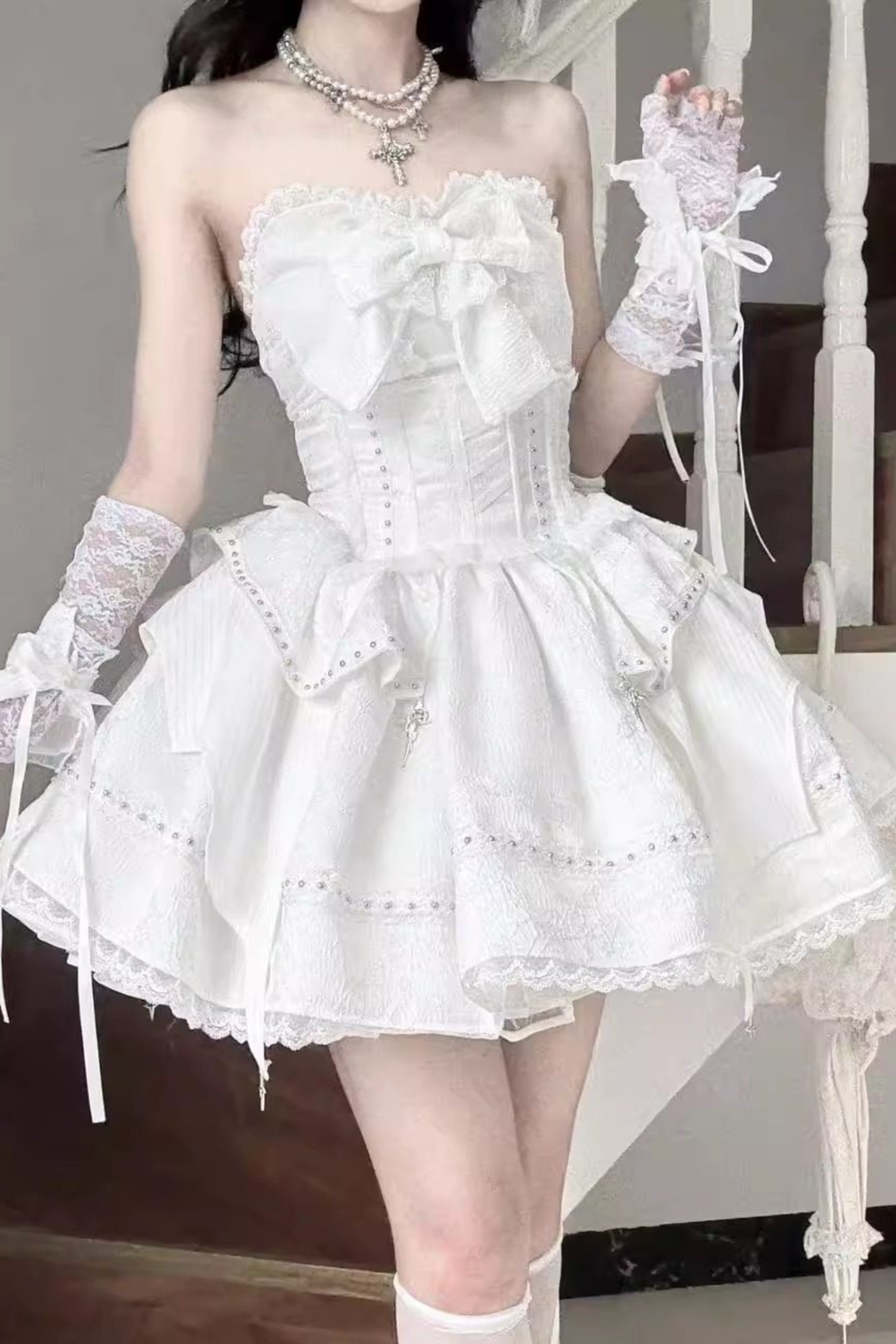 Mist White Gothic Lolita Set