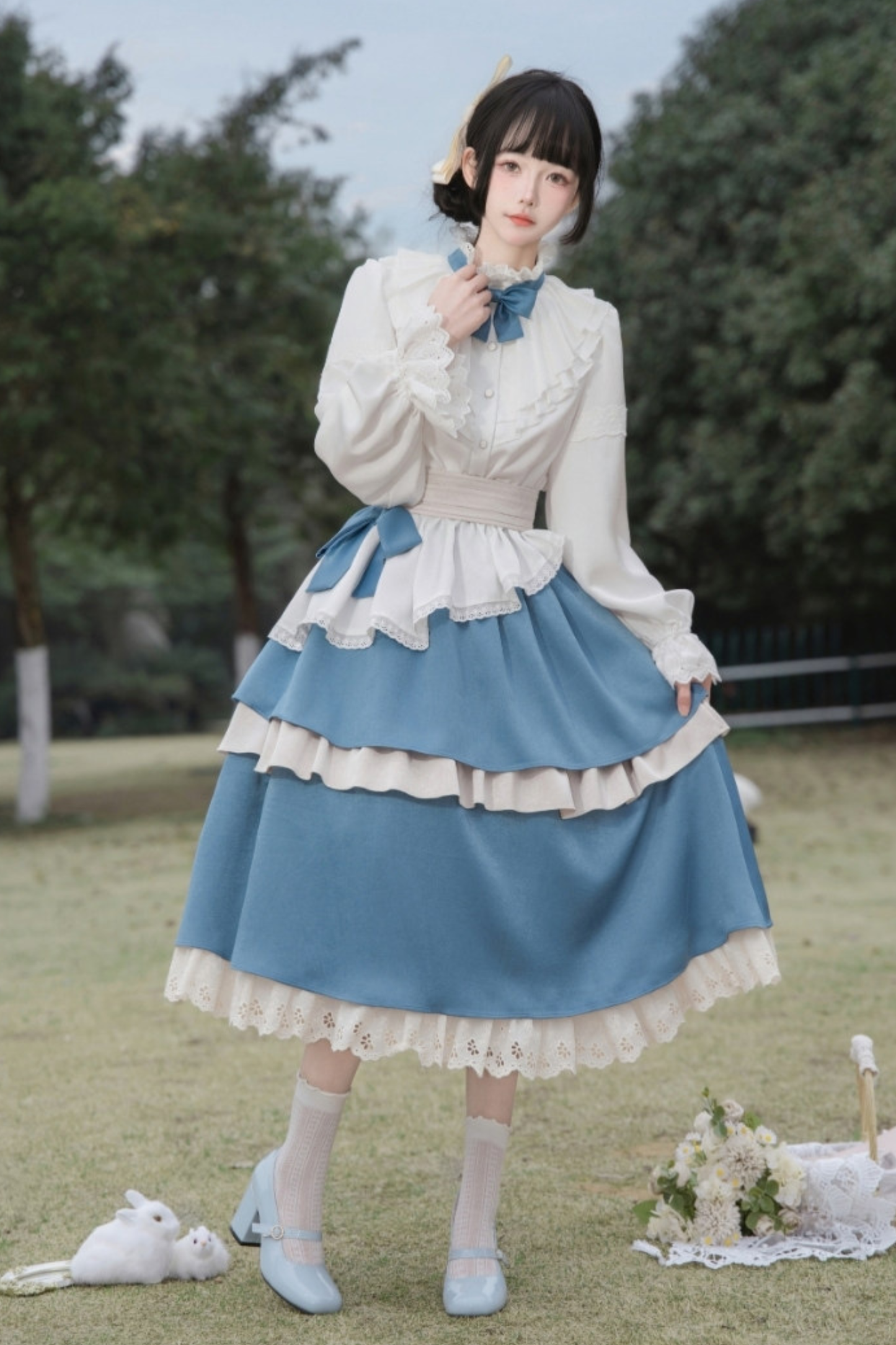 Retro Shirt + Half Skirt