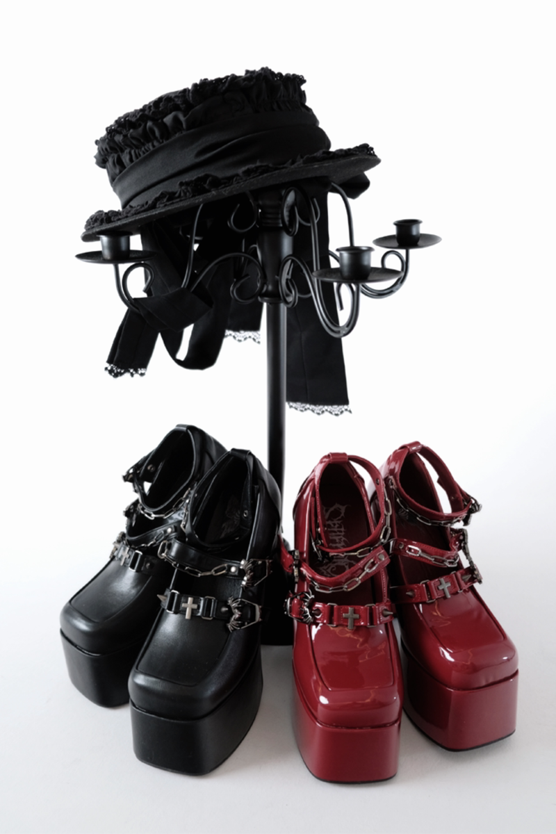Cross Butterfly Punk High Heels