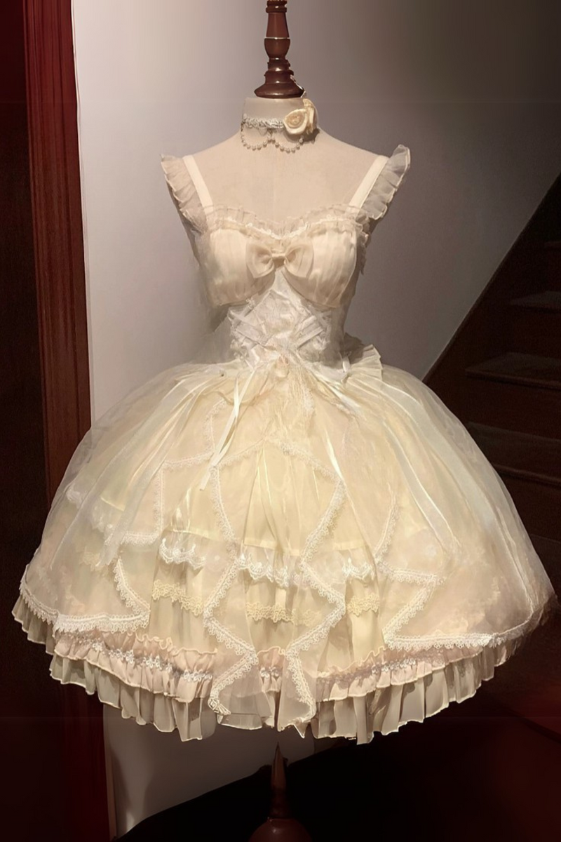 Fantasy Lace Up Design Princess Lolita Dress