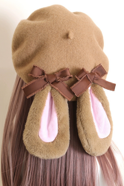 Caramel Ribbon Beret