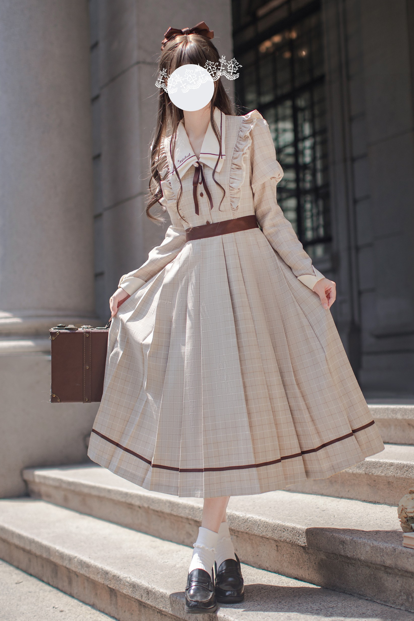 Preppy Style Retro Dress