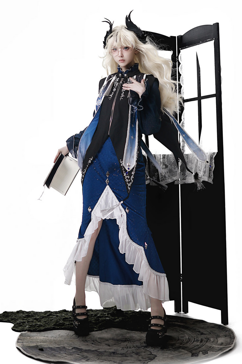 Court Style Dark New Chinese-style Mermaid Set
