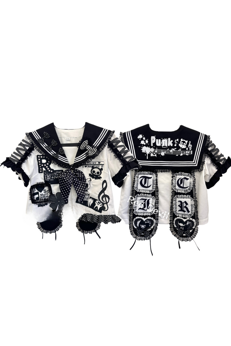 Campus Sailor Punk Top + Skirt