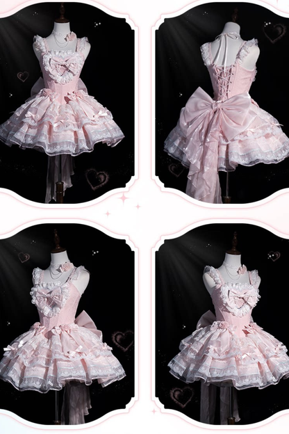 Light Sweet Lolita Jumper Skirt + Hat + Hairband
