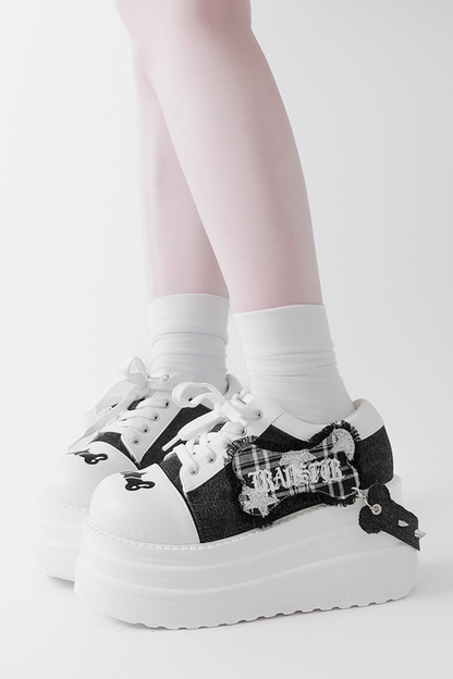 Rock and Roll Subculture Platform Sneakers