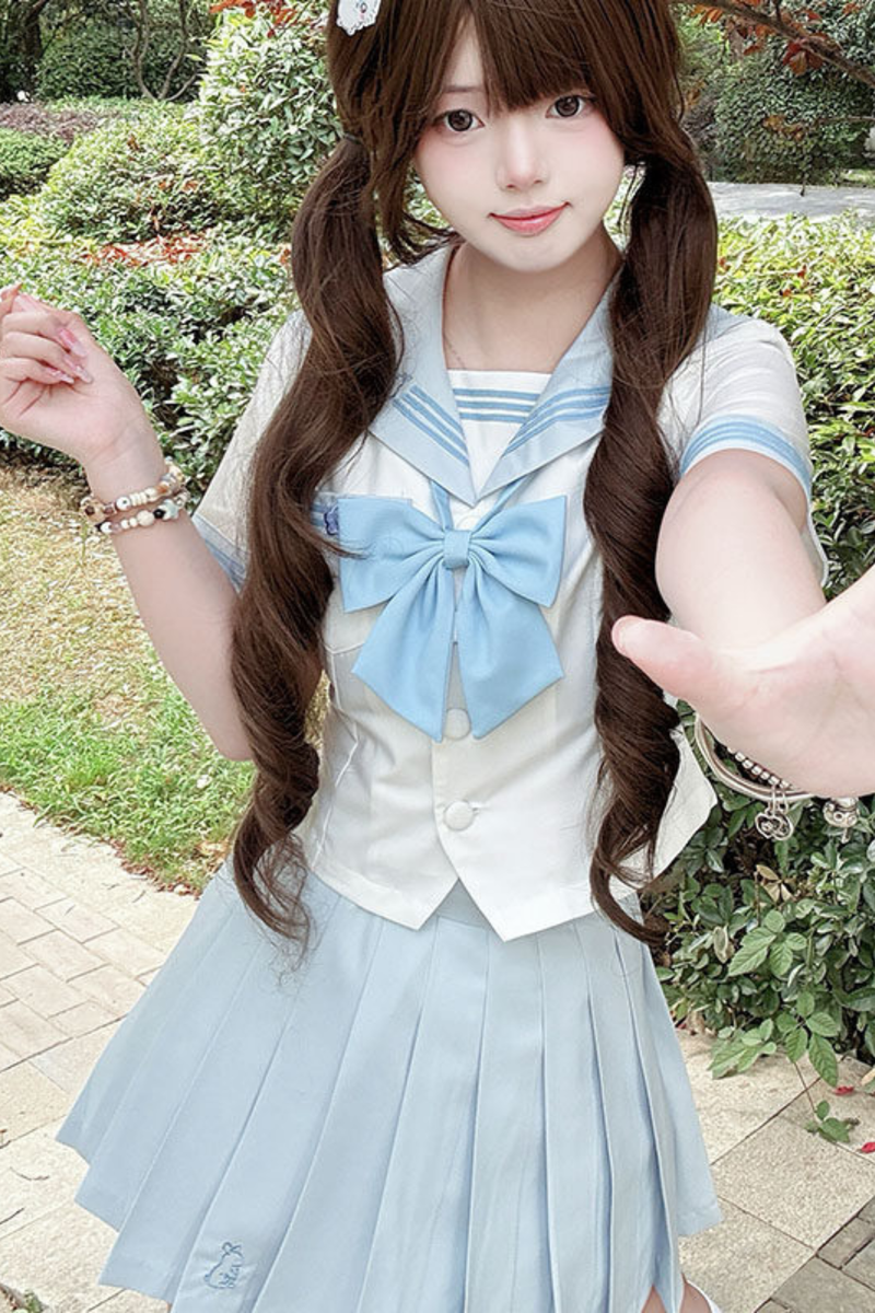 Water Lily Sailor Top + Skirt + Ribbon