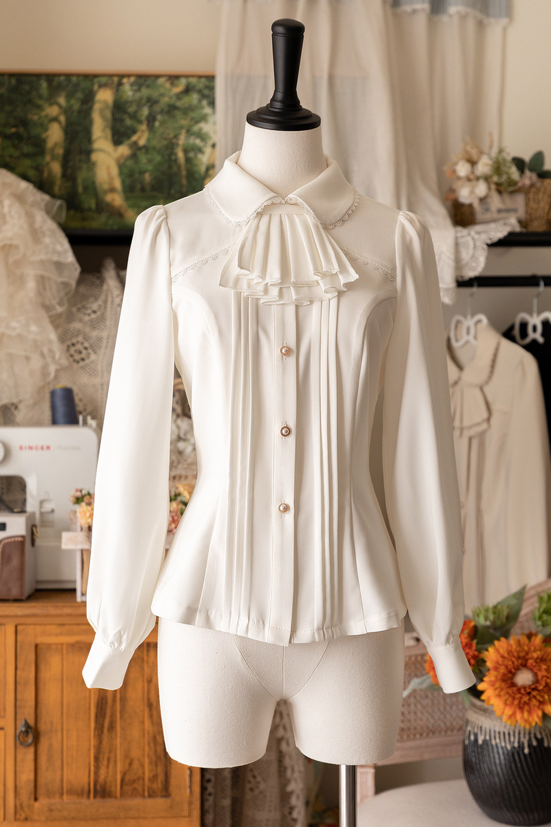 Retro Waist Cinching Blouse