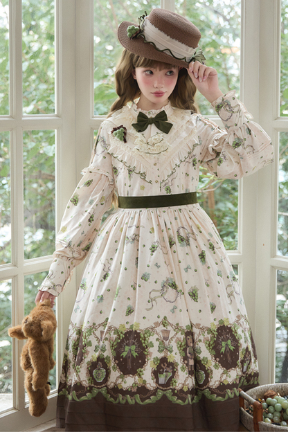 Winery Retro Bear Lolita Dress