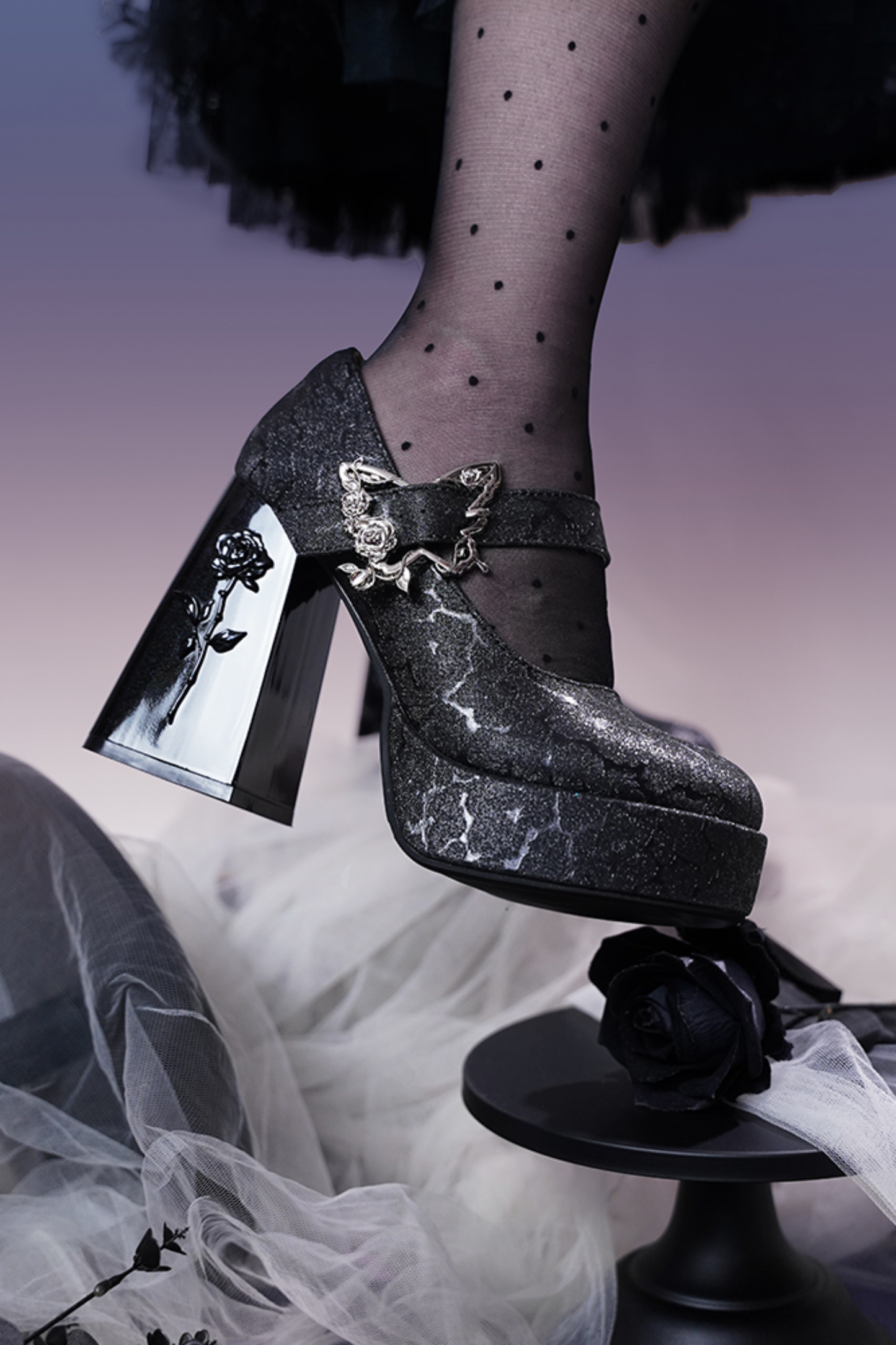 Floating Dreamland Platform Block Heel