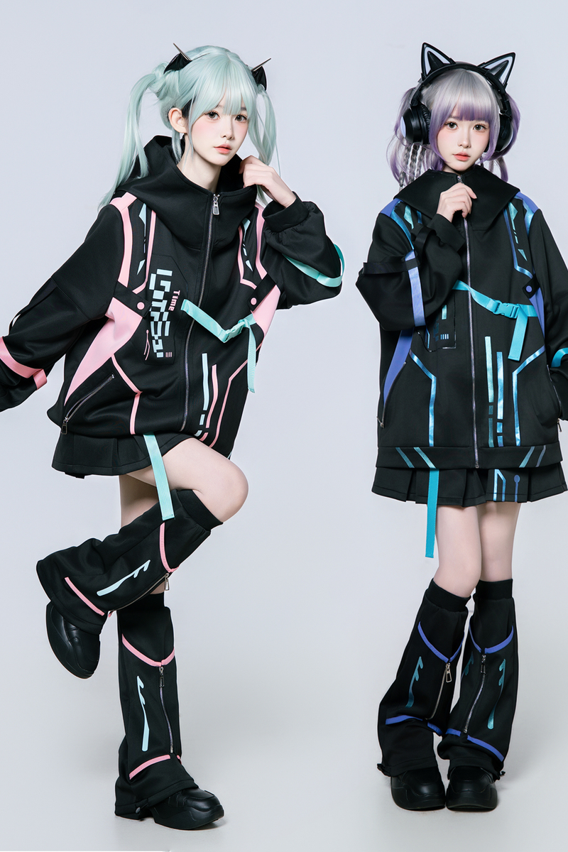 Overload Anime Girl Jacket + Skirt + Leg Cover