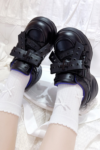 Ribbon Subculture Platform Shoes