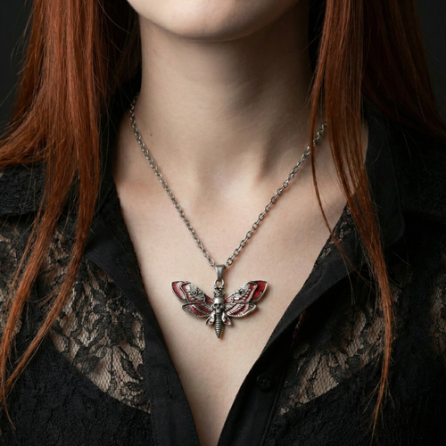 Blood Moth Necklace