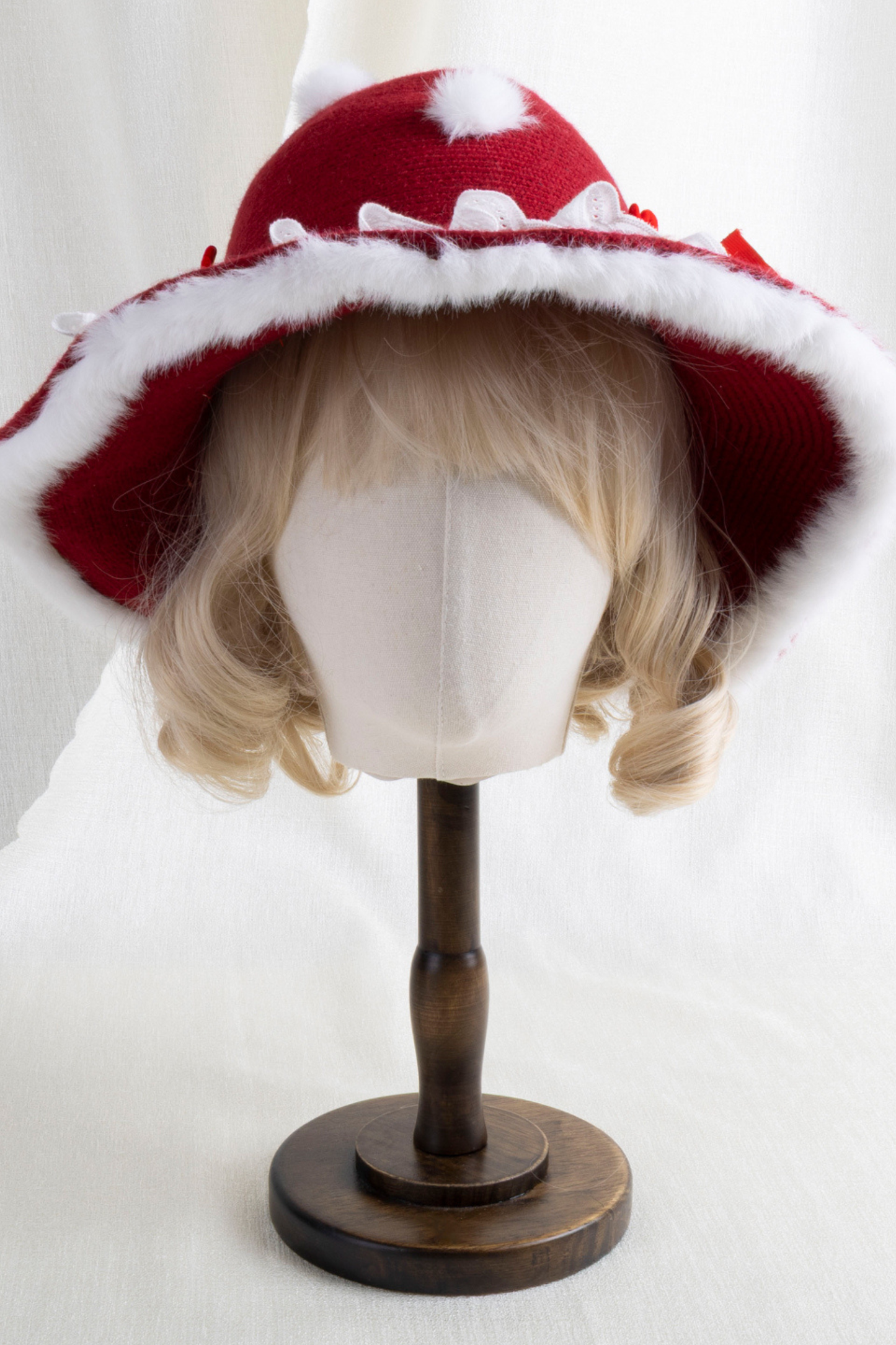 Dark Red Lolita Hat