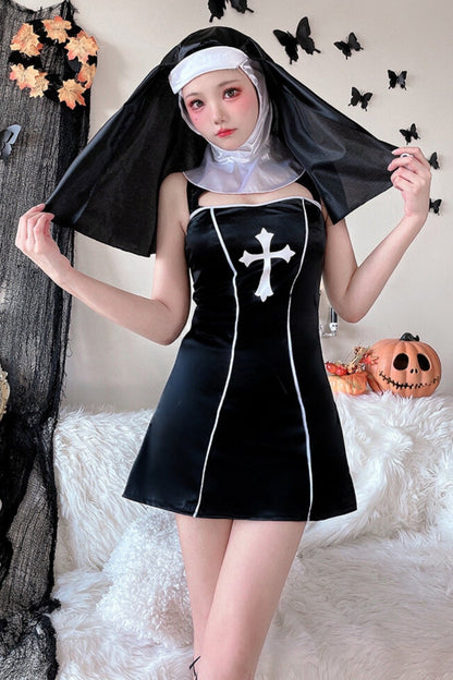 Nightclub Nun Masquerade Dress