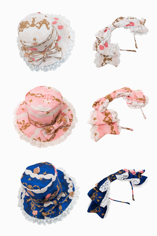 [pre-order Deadline: April 26] Retro Romance Sweet Lolita Ribbon Cake Print Series Accessories