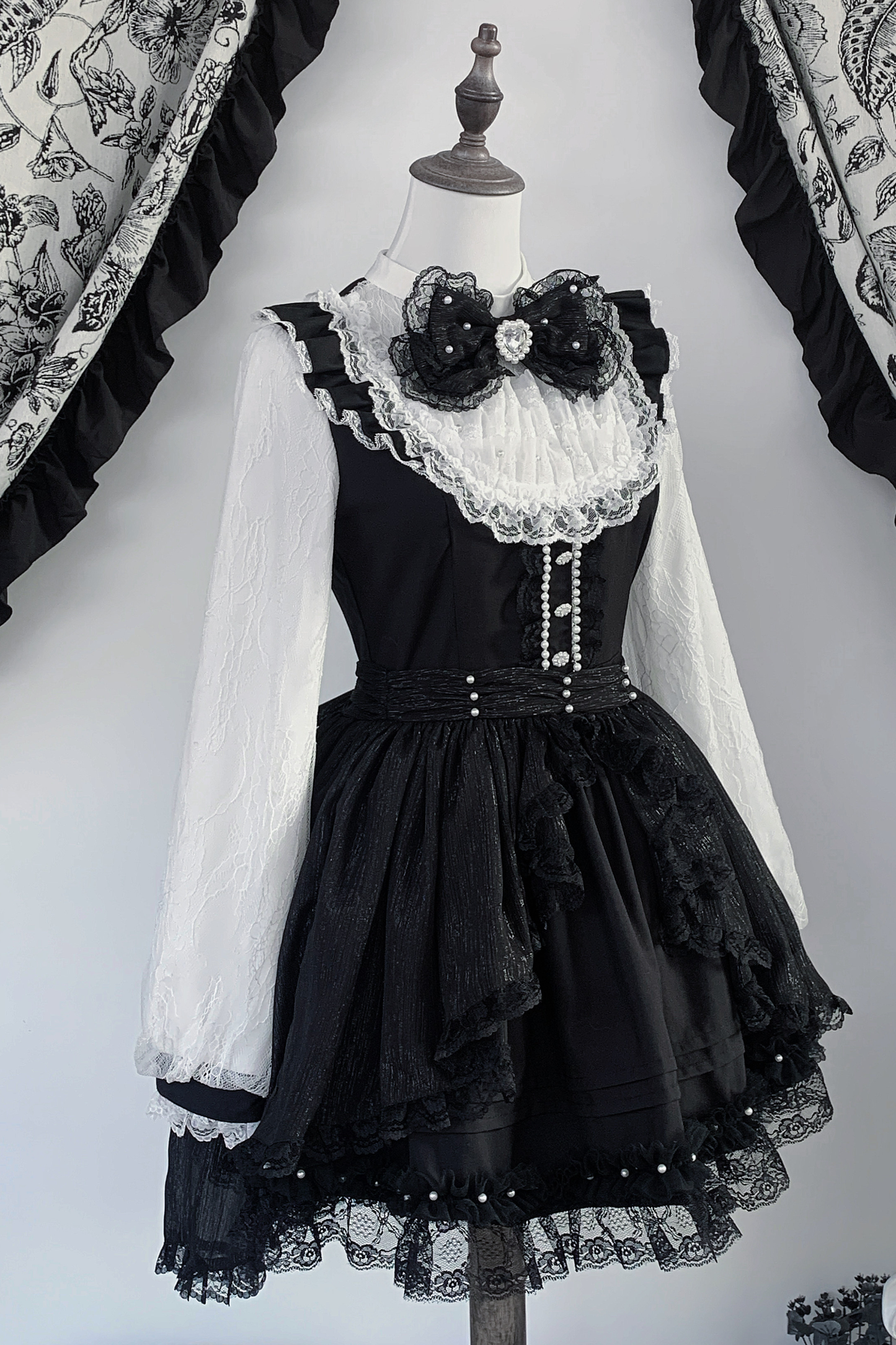 Lace Gothic Over Dark Dress