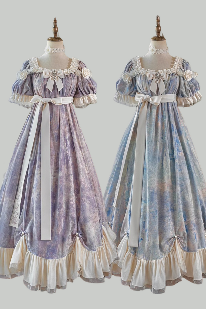 [order Deadline: December 30] Sun and Moon Poem Oil Paint Rose Dress Complete Set