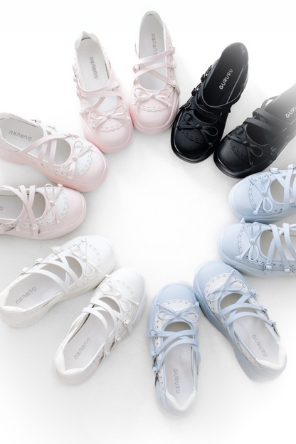 Sweet Slim Ribbon Shoes