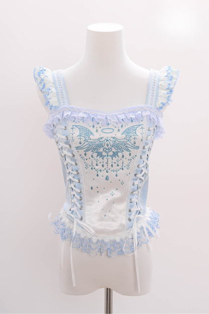 Metallic Angel Rhinestone Top