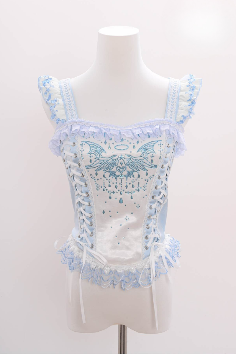Metallic Angel Rhinestone Top