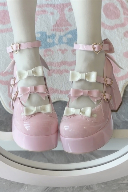 Biscuit Lolita Ribbon Shoes