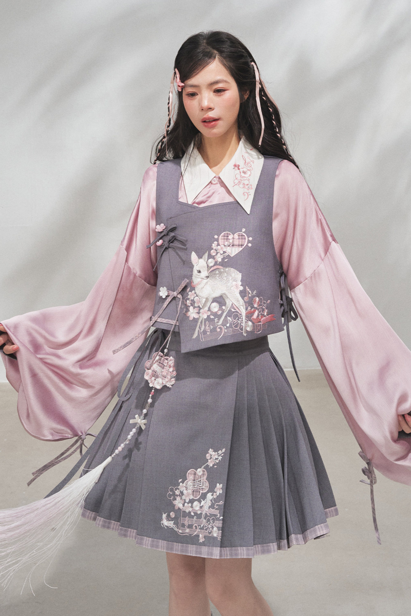 Sakura Rhythm Hunt Vest + Shirt + Skirt + Pants + Accessories