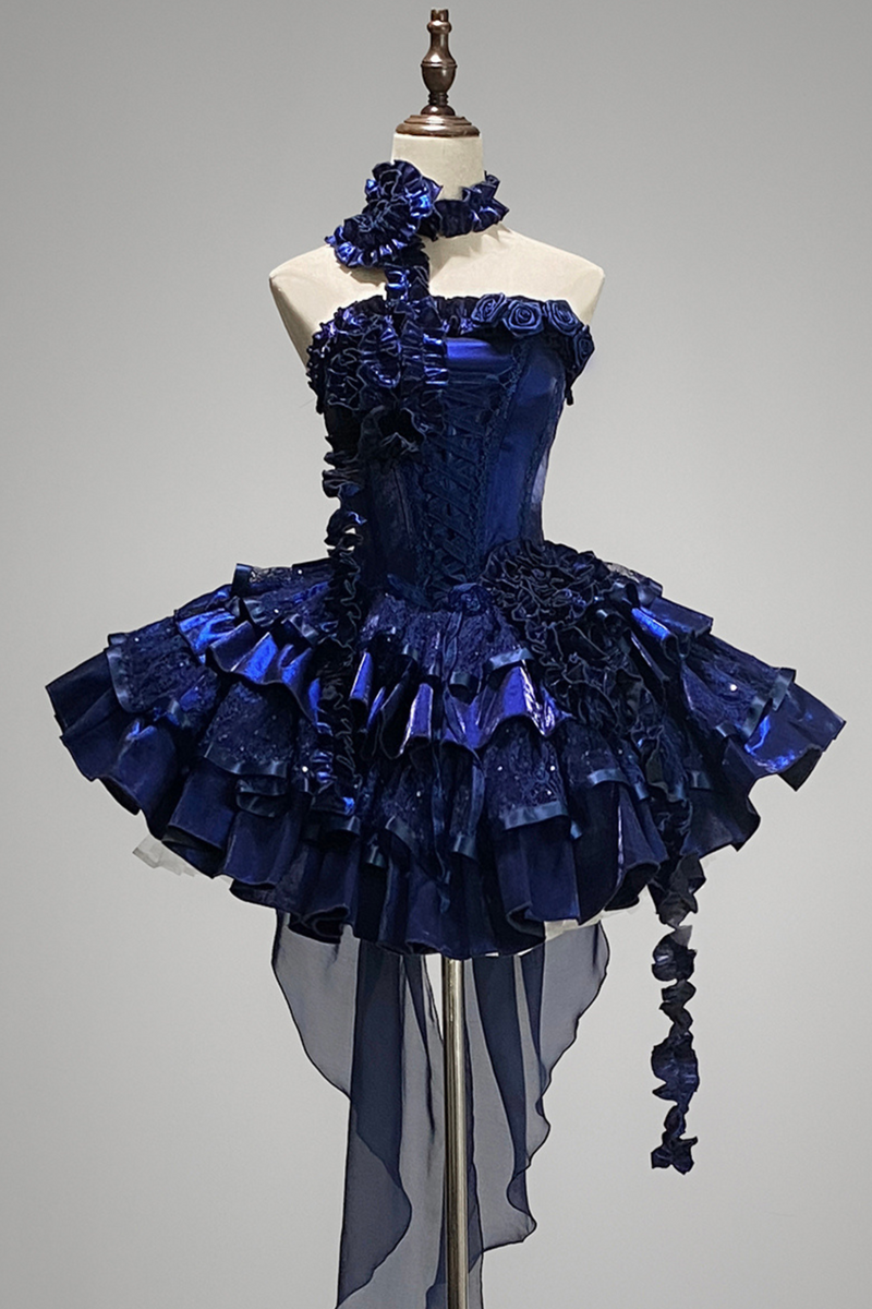 [pre-order] Silent Dark Gothic Fishbone Dress