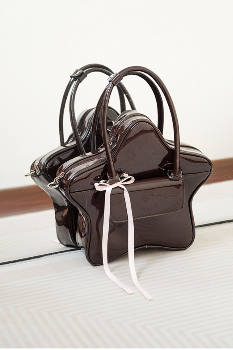 Chocolate Star Ribbon Y2k Bag