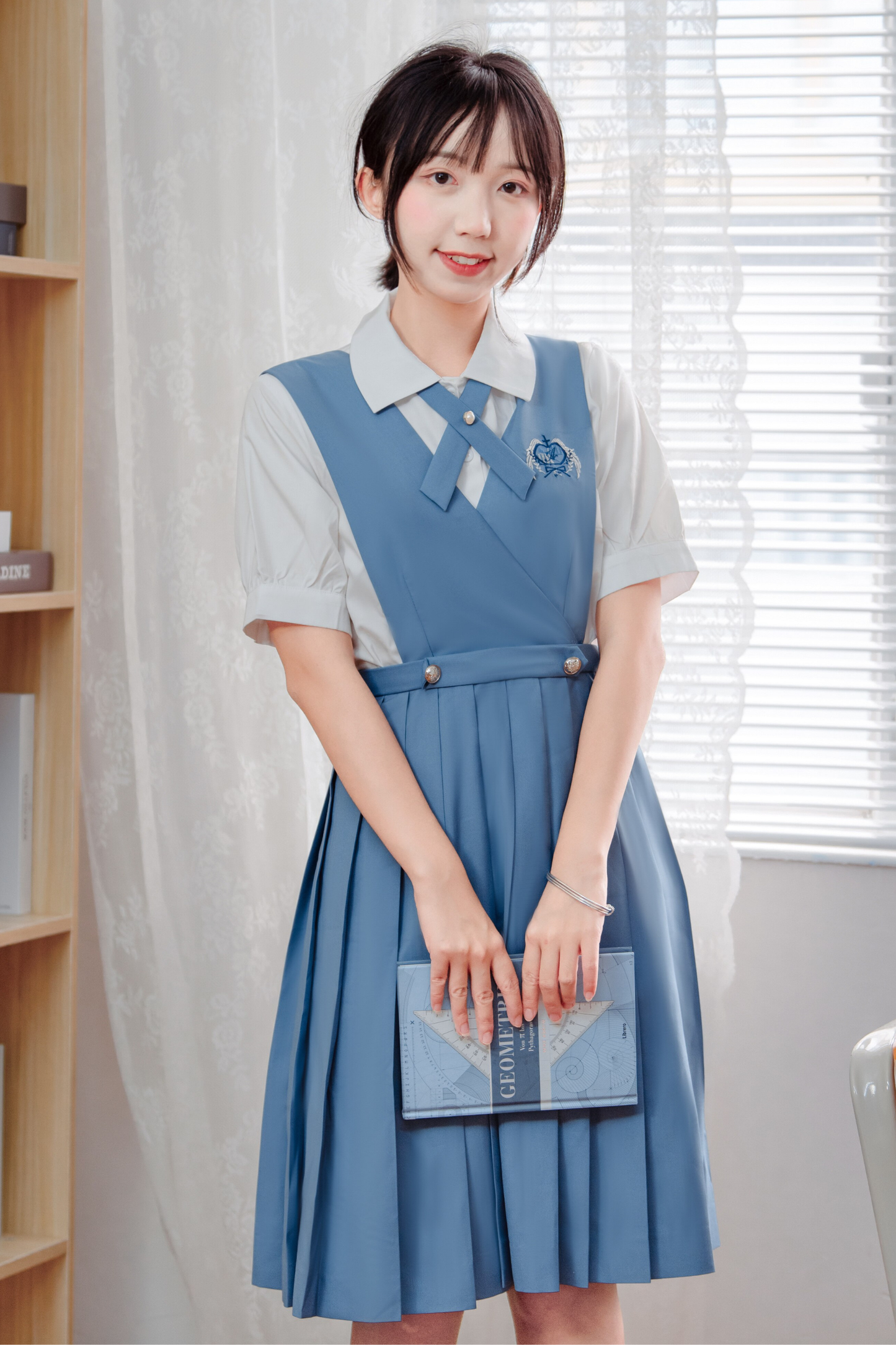 Retro College Vest Skirt + Shirt + Jacket