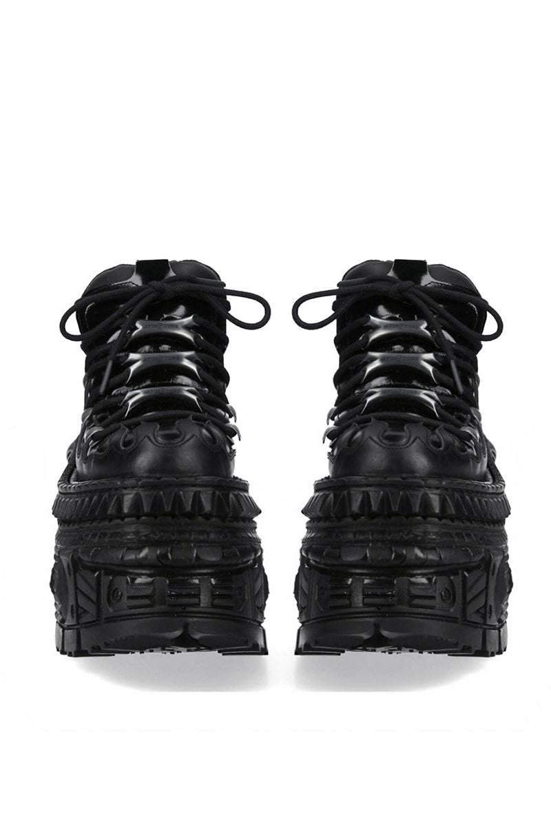 Mode Dark Fire Design Platform Shoes