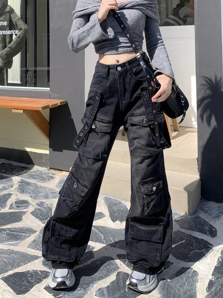 Baggy Cargo Pants Black
