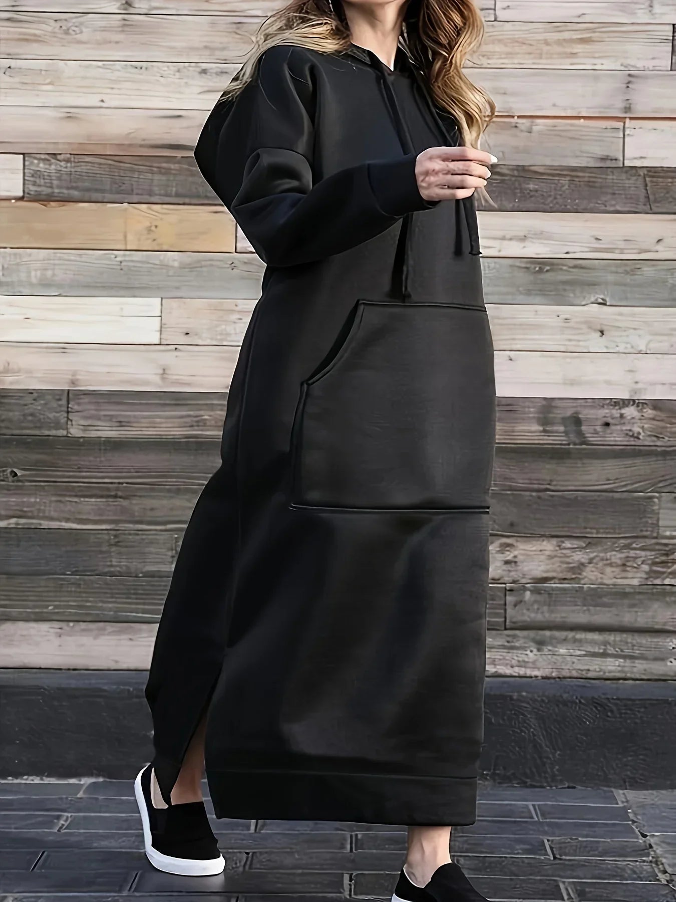 Hooded Dress Black