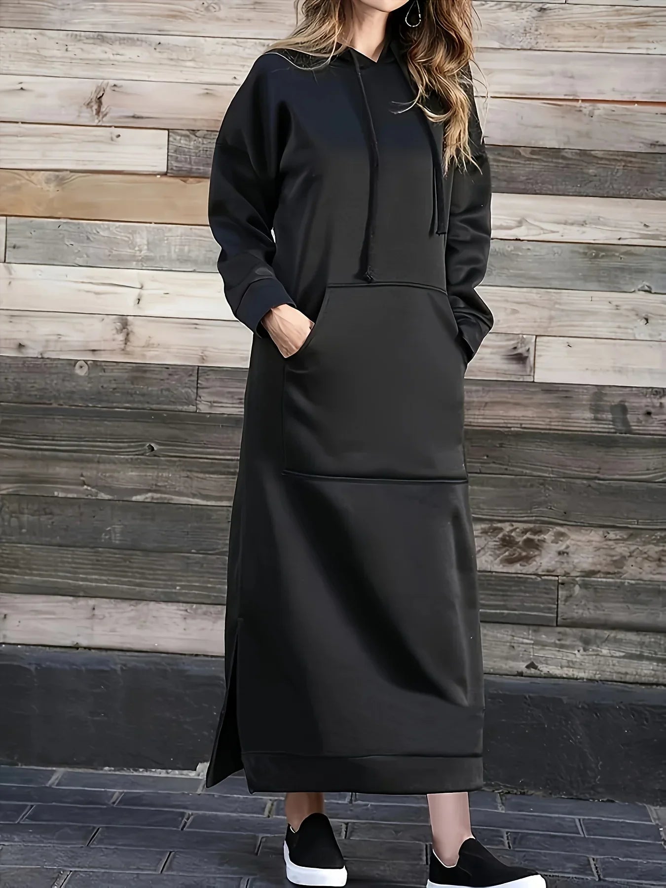 Hooded Dress Black