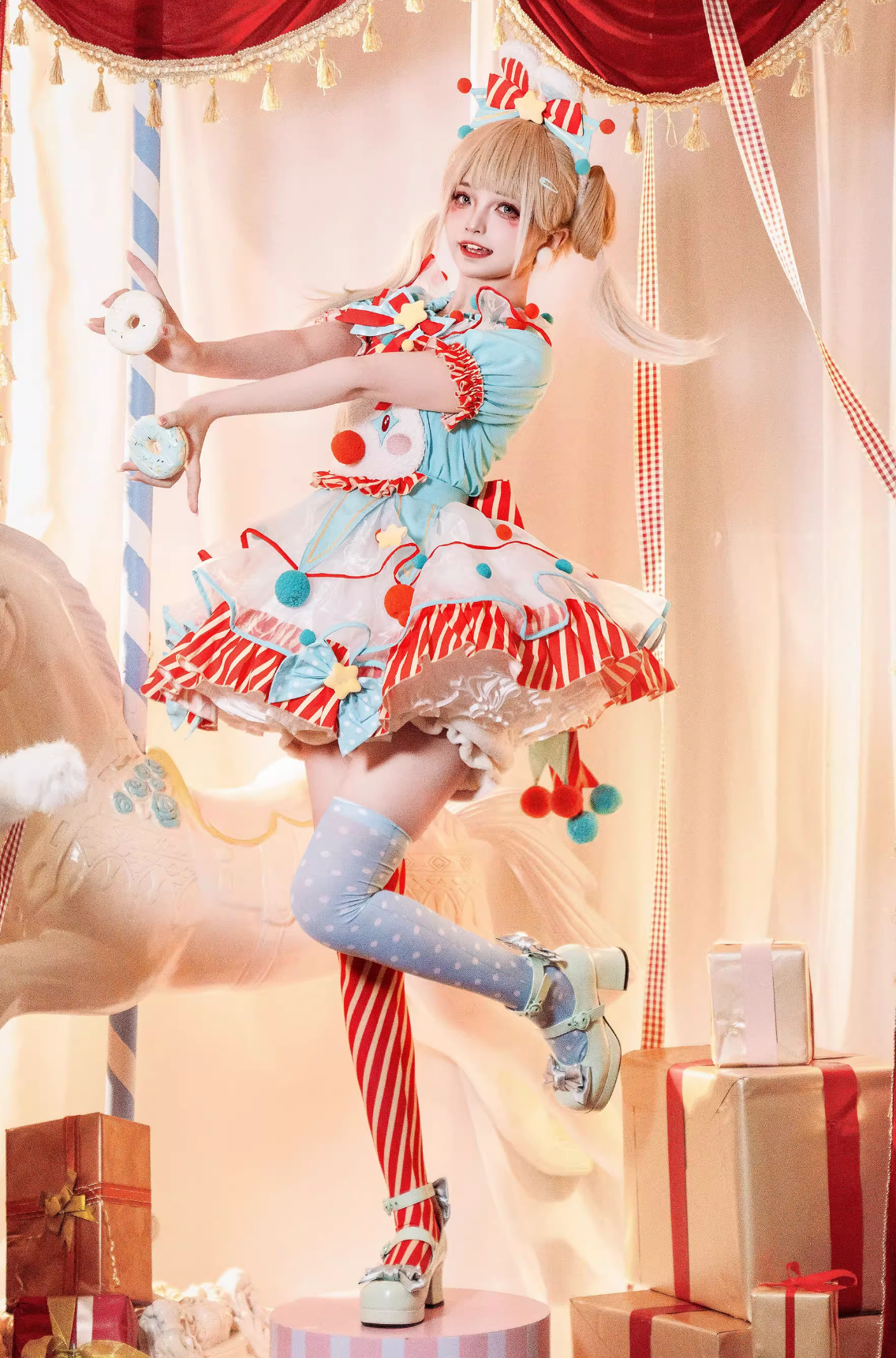 [pre-order] Circus Piero Bunny Dress Set Complete