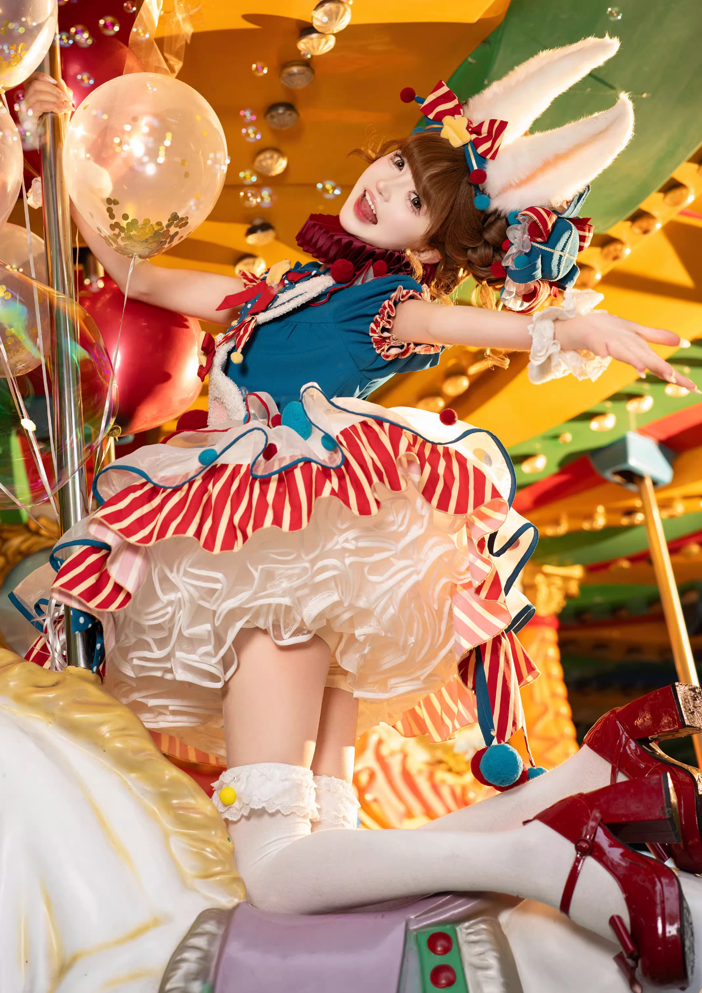 [pre-order] Circus Piero Bunny Dress Set Complete