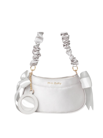 Floating Cat Satin One Shoulder Bag