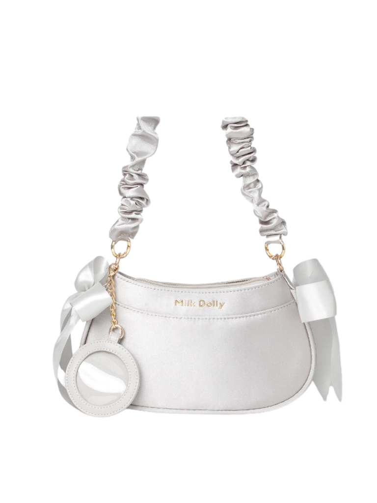 Floating Cat Satin One Shoulder Bag