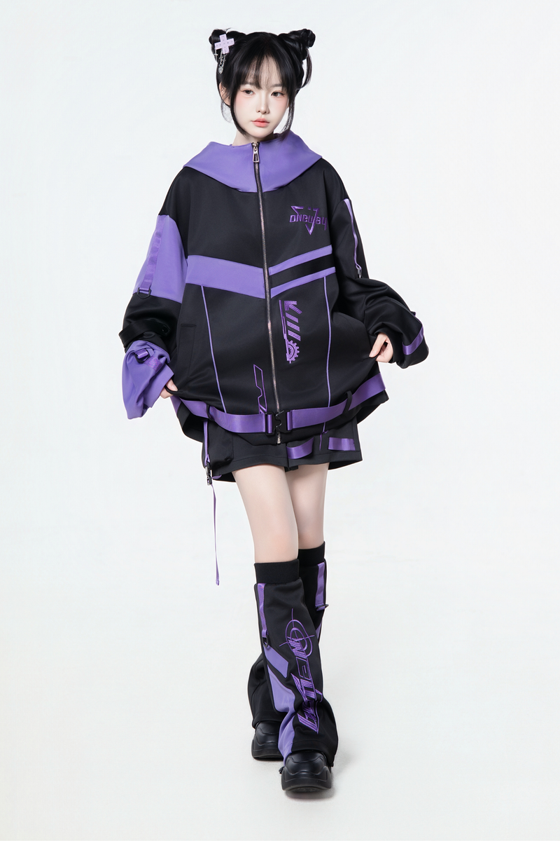 Cyber Subculture Jersey Jacket + Shorts + Leg Covers